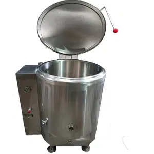 Pot de cuisson industriel en acier inoxydable, pot pour mélanger le sucre, de 100l