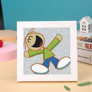 Kits de pintura de diamantes de cristal para niños, arte de diamantes de cristal, fácil de pintar por números, decoración de pared del hogar - Product Image 2