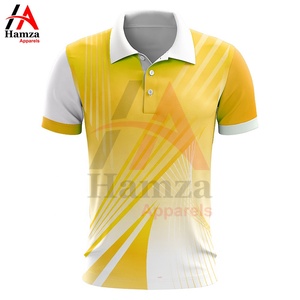 เสื้อโปโลสำหรับผู้ชายพิมพ์ซับลิเมชันเสื้อบีชแขนสั้น200 GSM โพลีเอสเตอร์ - Product Image 5