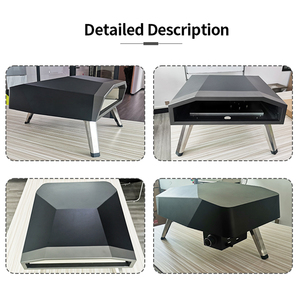 Horno de Pizza <span class=keywords><strong>Eureka</strong></span> Portátil a Gas de 16 Pulgadas, Moderno, de Acero Inoxidable con Recubrimiento en Polvo Premium para Fiestas en Zonas de Aficionados al Fútbol - Product Image 3