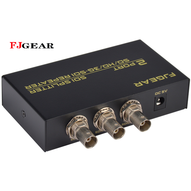 Fjgear manufacturer 2 /4/8Port SDI Splitter SDI input and output supports SDI rate of 3D