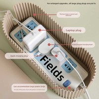 Boîte de rangement pour multiprises, gestion des câbles, chargeur, prise de courant, organisateur de bureau, vente chaude
