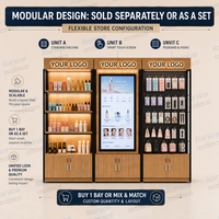 Étagère de présentation modulaire intelligente Kainice pour la vente au détail, présentoir de cosmétiques, armoire de présentation, présentoir de supermarché