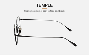 Lunettes à monture semi-titane ultralégères, anti-<span class=keywords><strong>allergie</strong></span>, design classique, verres anti-lumière bleue - Product Image 4