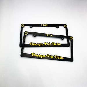 Marco <span class=keywords><strong>de</strong></span> Matrícula Personalizado <span class=keywords><strong>de</strong></span> Metal y Plástico ABS con Diseño en Relieve e Impresión UV, Logotipo en Relieve, Venta al Por Mayor - Product Image 4