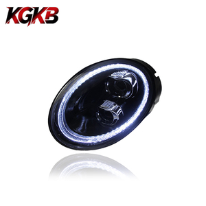 Conjunto de Faros Delanteros KGKB para VW <span class=keywords><strong>Beetle</strong></span> 1C/9C/1Y 2006-2012, Actualización de Faros Delanteros con Lentes de Proyector LED DRL - Product Image 1