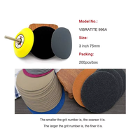 Disque abrasif 3 pouces 75mm pour papier abrasif Disques à papier abrasif à crochet et boucle pour outils abrasifs Polissage de meubles en bois et métal