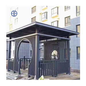 Gazebo de Aluminio Personalizado, Pérgola Metálica para Jardín, Gazebo para Exteriores DXB-4*4m - Product Image 3