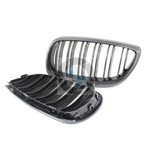 Calandre avant en fibre de carbone BMW E92 E93, double grille d'admission d'air pour Série 3 2006-2009 - Product Image 3