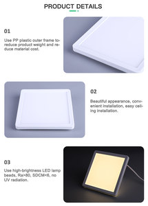 LUCKYSTAR Thiết Kế Mới Siêu Sáng Bán Nóng Lịch Thi Đấu Vuông IP20 12 Wát OEM <span class=keywords><strong>ODM</strong></span> Đơn Giản Chỉ Cần Phòng Khách Hiện Đại Led Đèn Trần - Product Image 5