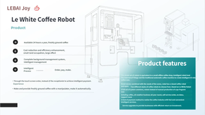 Robot café entièrement fermé Lebai, barista robotisé automatique, distributeur de café, corps métallique, code QR pour centre commercial, aéroport - Product Image 3