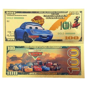 6 types de billets de banque d'anime America the Cars plaqués or 24 carats pour cadeaux - Product Image 3