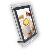Panneau de menu LED A3/A4, commande de nourriture au restaurant, liste de repas LED, boîte à lumière en cristal, fournisseur en gros en Chine