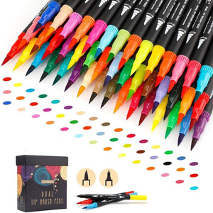 Stylo marqueur aquarelle de haute qualité, pointe fine, double embout, pour dessin, peinture et coloriage - Product Image 5