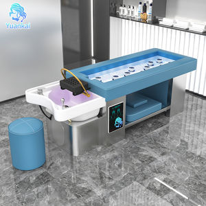 Lavacabezas de Cerámica Multifuncional de Lujo para Salón de Belleza, Camilla de Masaje Tailandés con Calentador, Terapia de Agua, Cama de Spa para la Cabeza - Product Image 1