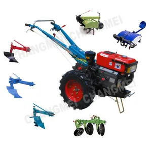 18hp double plough for walking tractors 18hp dongfeng151chassis walking tractor with trailer farm motocultor diesel