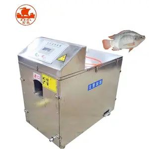 Caliente la venta de pescado Escala de pescado eviscerado lavadora máquina de tamaño mediano Industrial automático pescado fileteado máquina