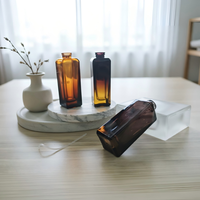 Flacons de parfum vintage uniques de luxe en gros, rechargeables, 5 ml, mini, carrés, plats, en verre transparent, emballages de 10 ml, 30 ml, 50 ml, 100 ml