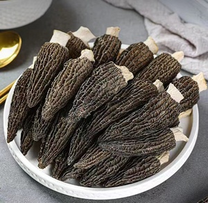 Cina all'ingrosso essiccata Morchella esculenta Yang du jun bulk funghi spugnosi secchi biologici sfusi morelli neri - Product Image 5