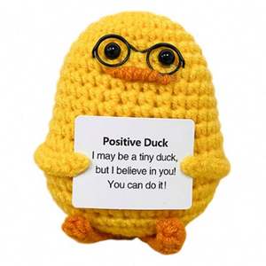 Jouet Pomme de terre Positive en tricot fait main, mignon, mini, amusant, poupée au crochet, ornements, cadeau encourageant et joyeux, Toysrunner, pour tous les âges - Product Image 1