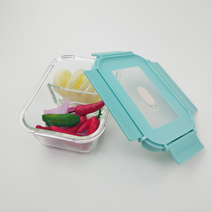 Fuente de la fábrica bebé de la casa de <span class=keywords><strong>comida</strong></span> de microondas de rectángulo de vidrio hermético contenedor de alimentos con tapa - Product Image 3