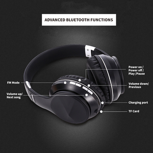 Auriculares Inalámbricos y con Cable B4, Compatibles con Reproducción <span class=keywords><strong>de</strong></span> Tarjetas TF, <span class=keywords><strong>Radio</strong></span> FM Integrada, Auriculares Bluetooth Plegables con Certificación CE, RoHS y FCC - Product Image 3