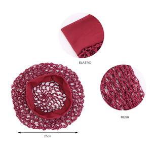 Filets à <span class=keywords><strong>cheveux</strong></span> pour le sommeil Casquettes en crochet en rayonne respirante pour femmes Protecteurs <span class=keywords><strong>de</strong></span> <span class=keywords><strong>cheveux</strong></span> multicolores - Product Image 3