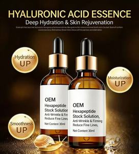 Sérum Visage <span class=keywords><strong>Anti</strong></span>-Âge Réparateur au Peptide de Cuivre Bleu, Collagène et Acide Hyaluronique en Capsules – Marque Blanche - Product Image 2
