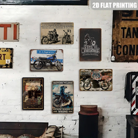 Plaque en métal vintage avec citation amusante « La violence est maladémorale », art mural humoristique pour motards