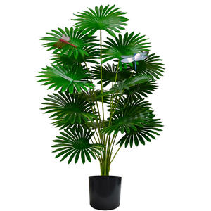 <span class=keywords><strong>Palmier</strong></span> artificiel vert en pot, ornement en PVC souple, hauteur 80 cm, pour décoration de salon et de maison - Product Image 3