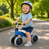 Sepeda Anak Grosir dengan Pedal Biasa, Rangka Baja Karbon & Roda EVA 10 inci untuk Balita Usia 1-3 Tahun