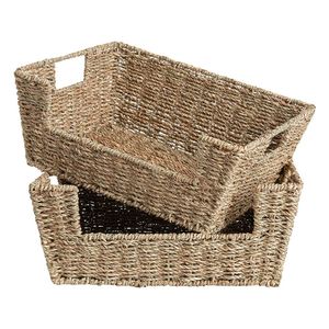 <span class=keywords><strong>Panier</strong></span> tissé <span class=keywords><strong>à</strong></span> la main de meilleure qualité, paniers de rangement en osier pour paniers d'organisation de garde-manger, paniers tissés - Product Image 1