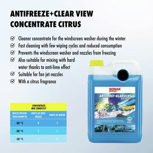 Líquido Limpiaparabrisas de Grado Profesional de Primera Calidad, Anticongelante y con Concentrado de Cítricos para una Visión Clara, 5 Litros - Product Image 4