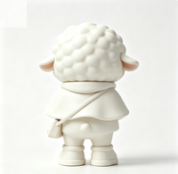 Figurine d'art de collection personnalisée en forme de mouton, statue de dessin animé en PVC et ABS, fabrication OEM en Chine, figurine personnalisée pour la vente en gros de produits de marque