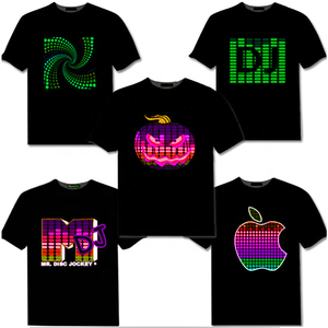 Productos calientes Ecualizador activo de sonido Led de alta calidad El Night Club Camisas Camiseta de diseño de moda - Product Image 2