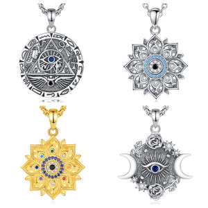 Collar con Colgante <span class=keywords><strong>de</strong></span> <span class=keywords><strong>Ojo</strong></span> <span class=keywords><strong>de</strong></span> <span class=keywords><strong>Ra</strong></span> Egipcio <span class=keywords><strong>de</strong></span> Merryshine, Cadena Unisex con Símbolo <span class=keywords><strong>de</strong></span> Protección para Hombres <span class=keywords><strong>y</strong></span> Mujeres - Product Image 1