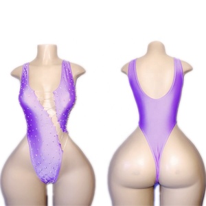 Ropa de Baile Exótico al por Mayor Productos Mejor Clasificados Atuendo de Stripper con Pedrería Más Popular - Product Image 3