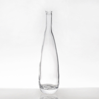 Handgefertigte Swing-Top Glasflasche 750ml 1000ml Runde Tulpenförmige Klare Leere Flasche für Wein- und Likör-Aufbewahrung