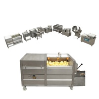 Semi-Automatische Chips Verwerking Fabriek Verkoop Bevroren Aardappelvlokken Maken Machine Frietjes Productielijn