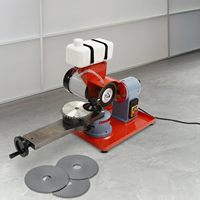 Meuleuse rotative électrique 370W à vitesse variable avec injection d'eau pour lames de scie à plaquettes carbure, 5 meules de ponçage, pure