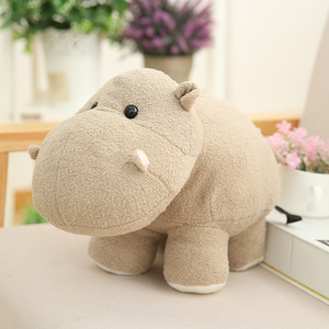 Peluche de Hipopótamo Gordo de 20/25/35 cm, Peluche de Elefante Adorable, Almohada de Peluche de Elefante, Regalo, Decoración de Sofá - Product Image 3