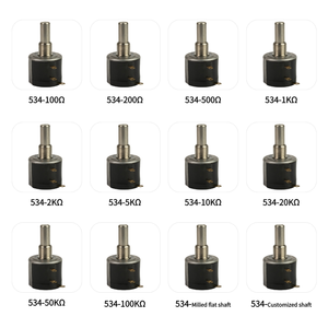 Potentiomètre rotatif à fil multi-tours de précision 10k Ohm, 534 2w 10 tours 5% linéaire 0,25% de précision, remplacement d'usine Vishay - Product Image 3