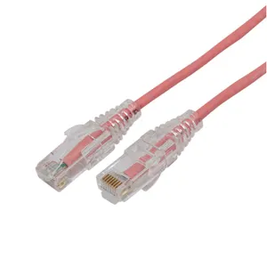 EXW 28AWG 32AWG kabel patch kabel ultra tipis cat6 6 slim line cat 6a kabel ultra tipis