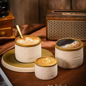 แก้วกาแฟเซรามิกสไตล์โมเดิร์นลายอูฐแบบซาอุดิอาระเบีย  พร้อมโลโก้สั่งทำพิเศษ  ปลอดภัยสำหรับเครื่องล้างจาน  ขนาด 120 มล./250 มล./310 มล. สำหรับงานปาร์ตี้ - Product Image 1