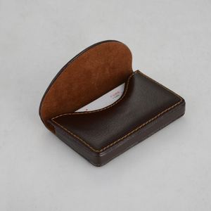 Custom Logo Printed Magnetic Shut PU Leather Business Card Holder Case - Product Image 4