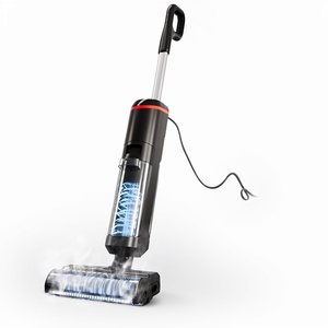 Aspirapolvere a umido con cavo, lavapavimenti a vapore, autopulente, nero - Product Image 1