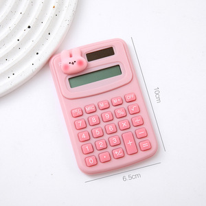 Calculatrice de poche mini portable mignonne de dessin animé pour l'école et le bureau, vente en gros à prix réduit - Product Image 2