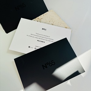 Design gratuito formato Logo personalizzato stampato 400gsm <span class=keywords><strong>carta</strong></span> riciclata cartoline di auguri regalo di auguri biglietti di ringraziamento per affari - Product Image 4