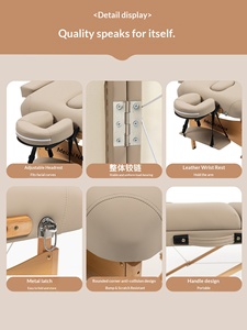 Cama de Masaje Plegable de PVC Meizhiran, Cama de Terapia Portátil para Uso Doméstico, Acupuntura, Moxibustión, Medicina Tradicional China, <span class=keywords><strong>Tatuaje</strong></span> - Product Image 4