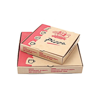 Chine Vente en gros Boîte d'emballage ondulée pour pizza alimentaire de bonne qualité imprimée sur mesure en papier kraft de toutes tailles et couleurs avec logo